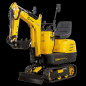 Preview: Lumag Maschinen Benzin-Mini-Bagger MB 600 Bagger Ketten Bagger