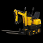 Preview: Lumag Maschinen Benzin-Mini-Bagger MB 600 Bagger Ketten Bagger