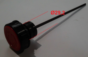 Lumag Maschinen Ersatzteil Ölmessstab inkl. O-Ring f. HOS12A(T) HOS9A(T) HOS8-230V(T) 29,2 mm Durchmesser