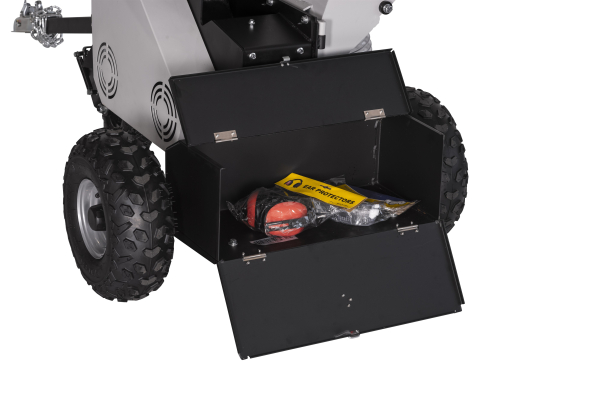 Lumag Maschinen RAMBO HC 10DUO Benzin-Kombi-Häcksler mit zwei Trichtern und Saugschlauch