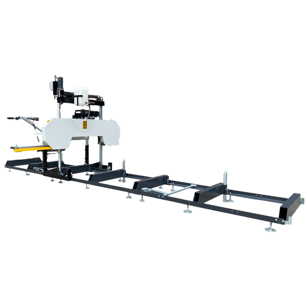 Lumag Maschinen BSW76GL PRO Benzin-Blockbandsägewerk Schnitthöheneinstellung elektrisch